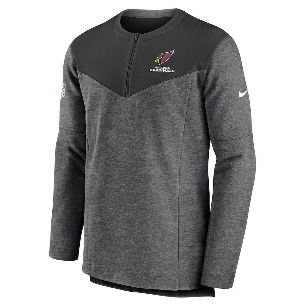 Arizona Cardinals Sideline Lockup Performance Quarter-Zip Top - Charcoal Tops