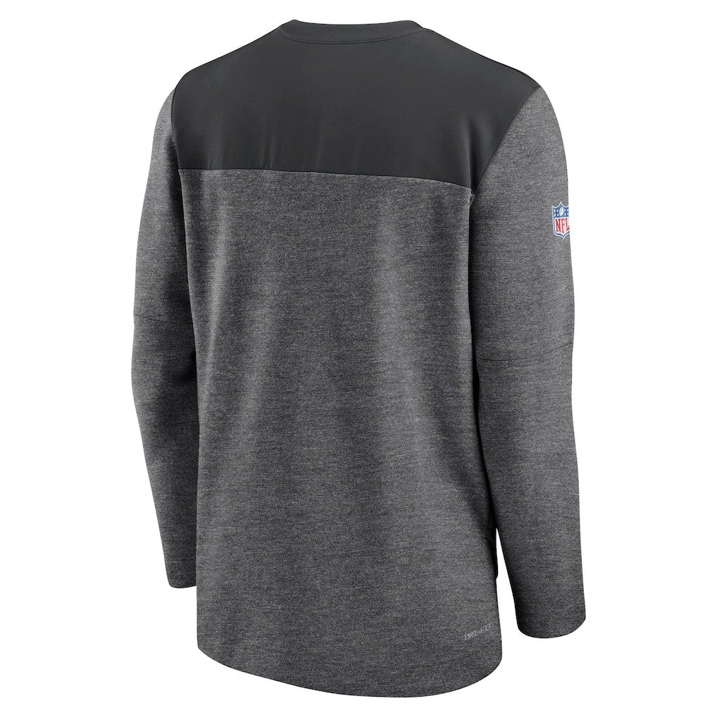 Arizona Cardinals Sideline Lockup Performance Quarter-Zip Top - Charcoal Tops