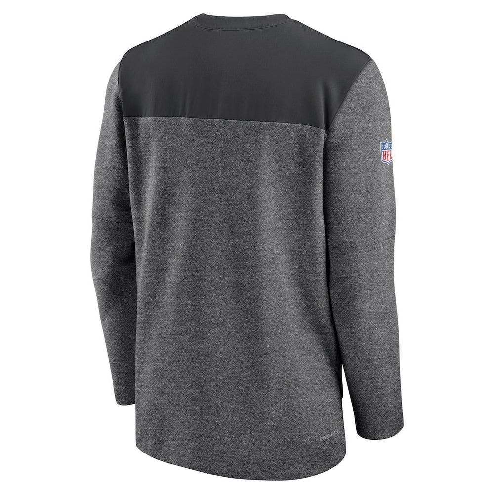 San Francisco 49ers Sideline Lockup Performance Quarter-Zip Top - Charcoal Tops