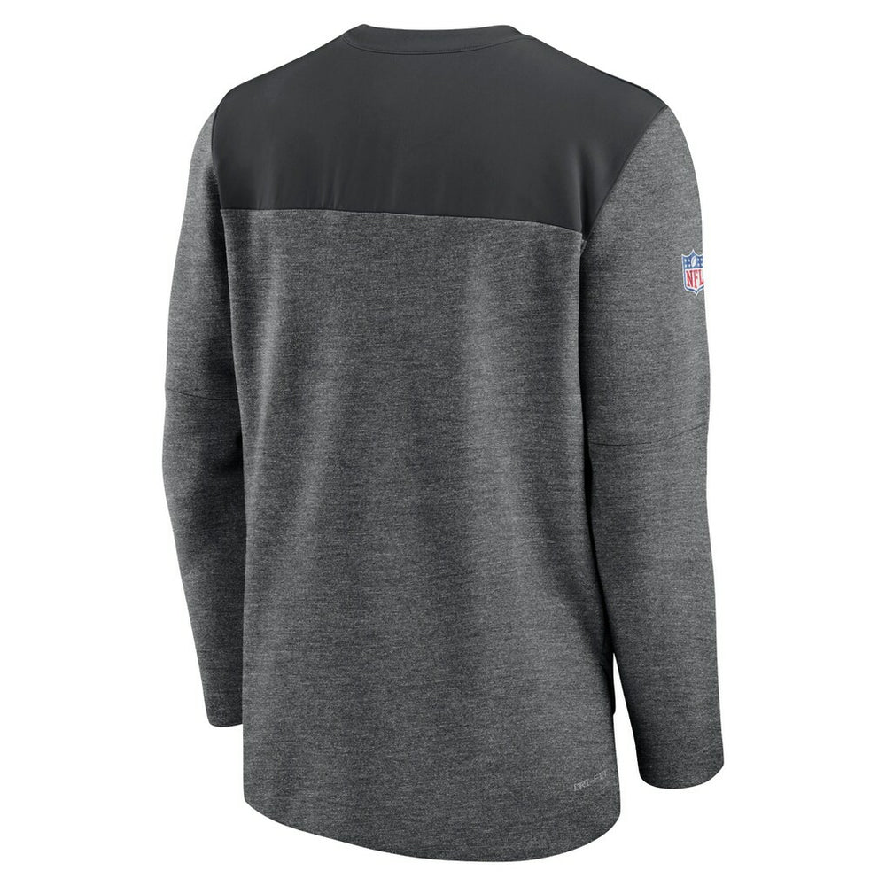 Atlanta Falcons Sideline Lockup Performance Quarter-Zip Top - Charcoal Tops