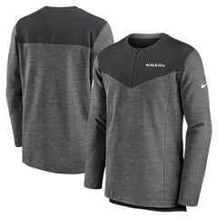 Baltimore Ravens Sideline Lockup Performance Quarter-Zip Top - Charcoal Tops