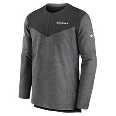 Baltimore Ravens Sideline Lockup Performance Quarter-Zip Top - Charcoal Tops