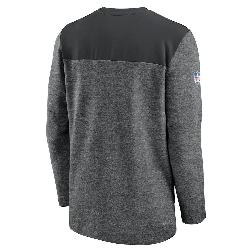 Baltimore Ravens Sideline Lockup Performance Quarter-Zip Top - Charcoal Tops