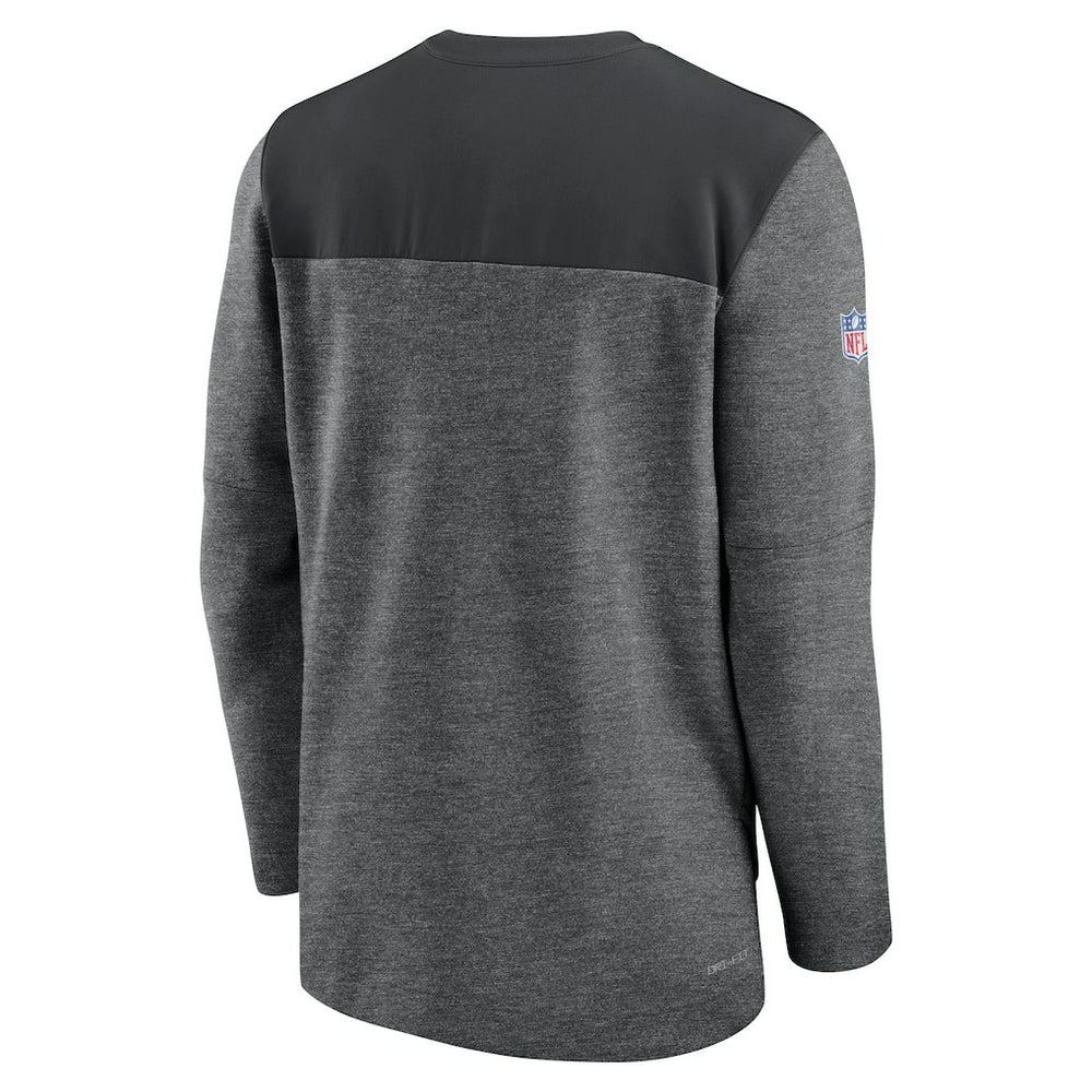 Carolina Panthers Sideline Lockup Performance Quarter-Zip Top - Charcoal Tops