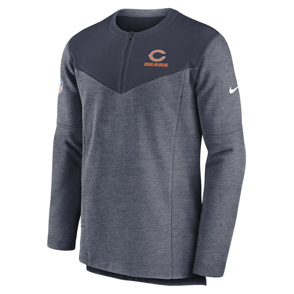 Chicago Bears Sideline Lockup Performance Quarter-Zip Top - Navy Tops