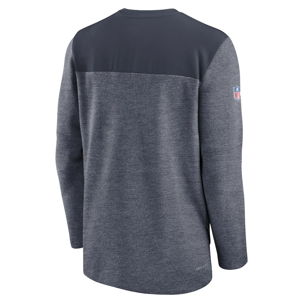 Chicago Bears Sideline Lockup Performance Quarter-Zip Top - Navy Tops