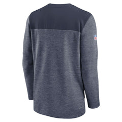 New England Patriots Sideline Lockup Performance Quarter-Zip Top - Navy Tops