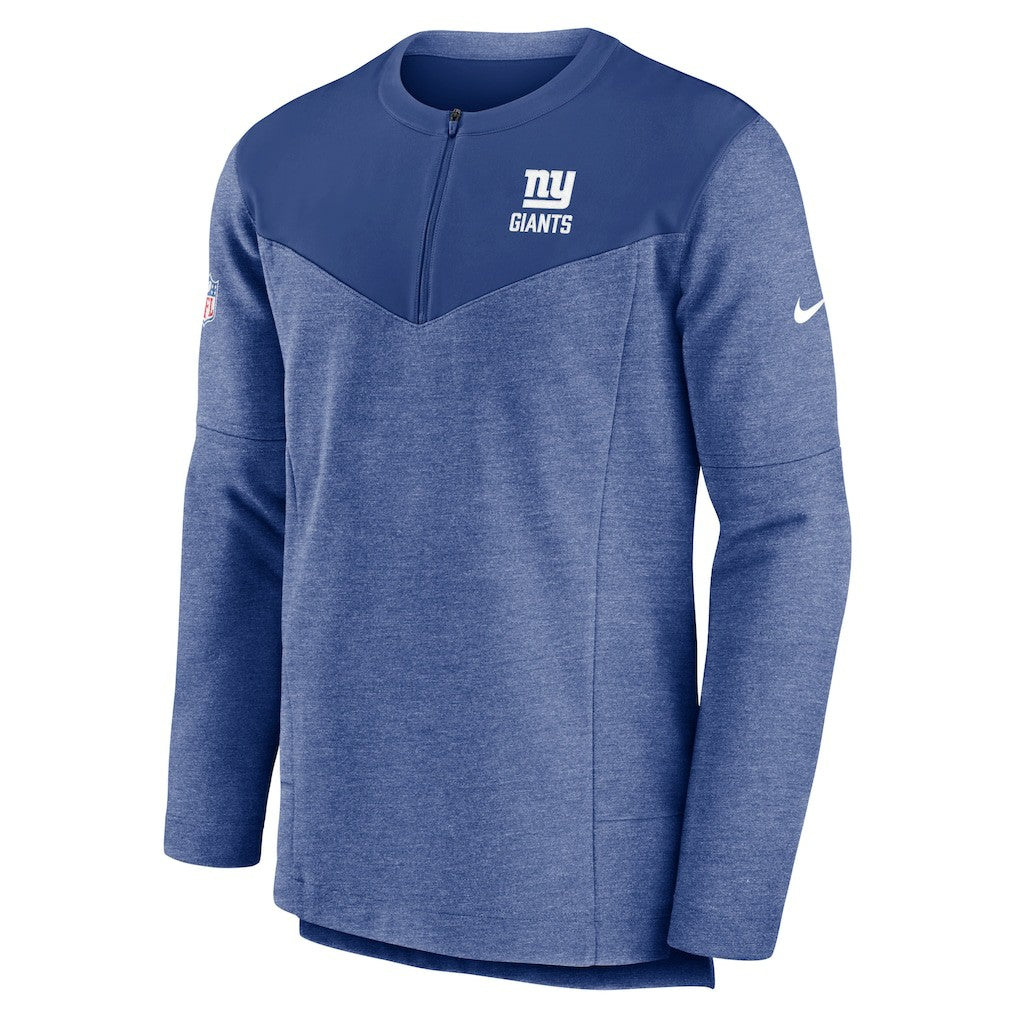 New York Giants Sideline Lockup Performance Quarter-Zip Top - Royal Tops