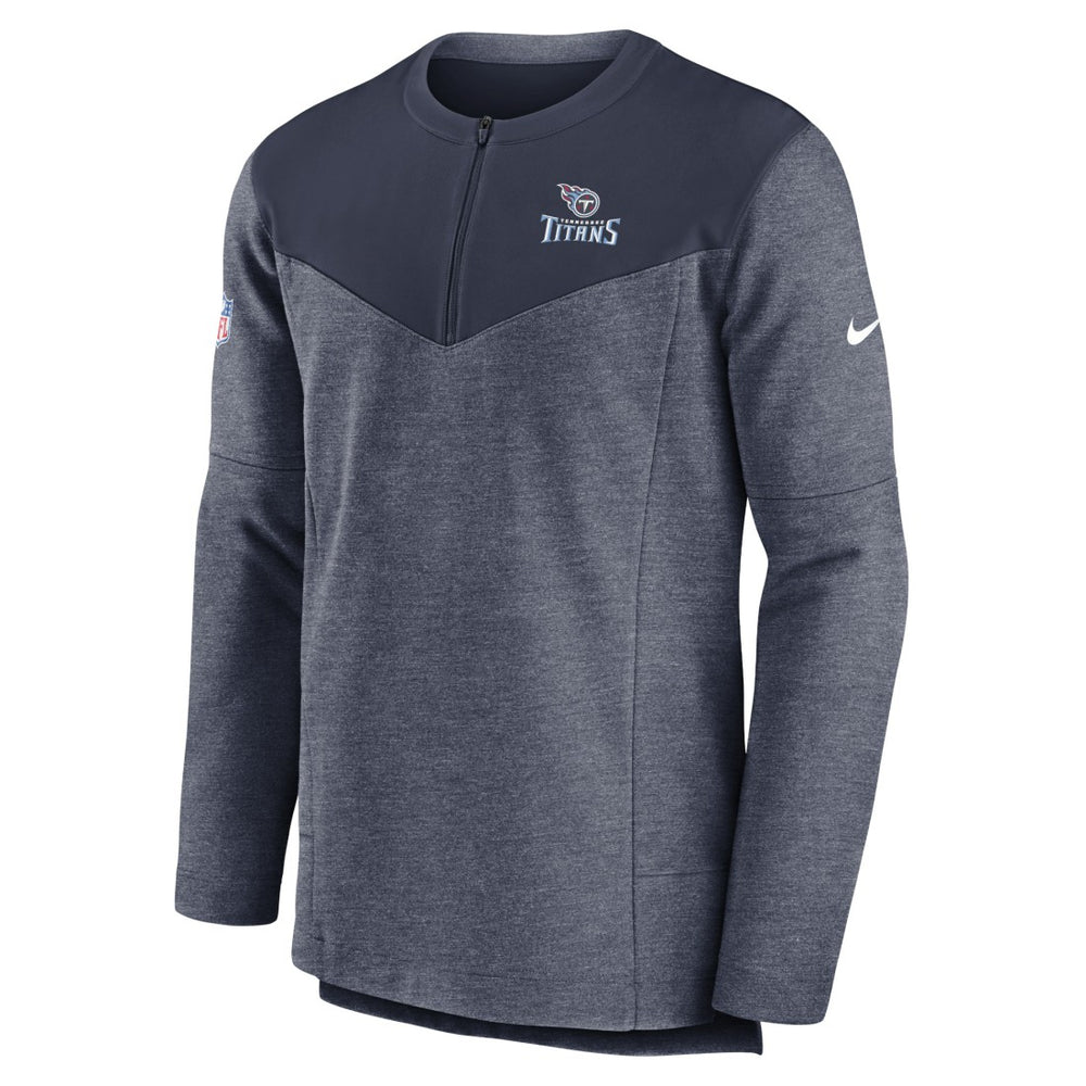 Tennessee Titans Sideline Lockup Performance Quarter-Zip Top - Navy Tops