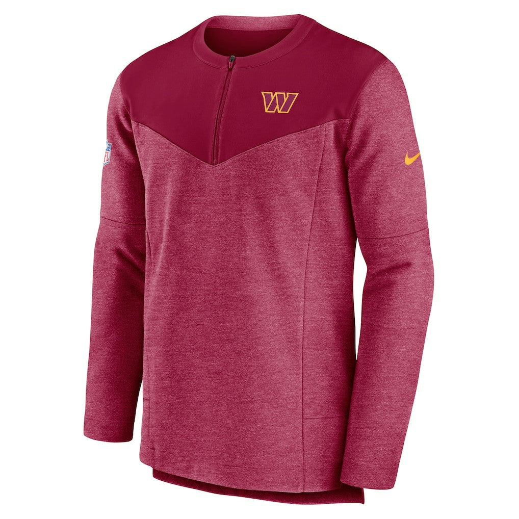 Washington Commanders Sideline Lockup Performance Quarter-Zip Top - Burgundy Tops