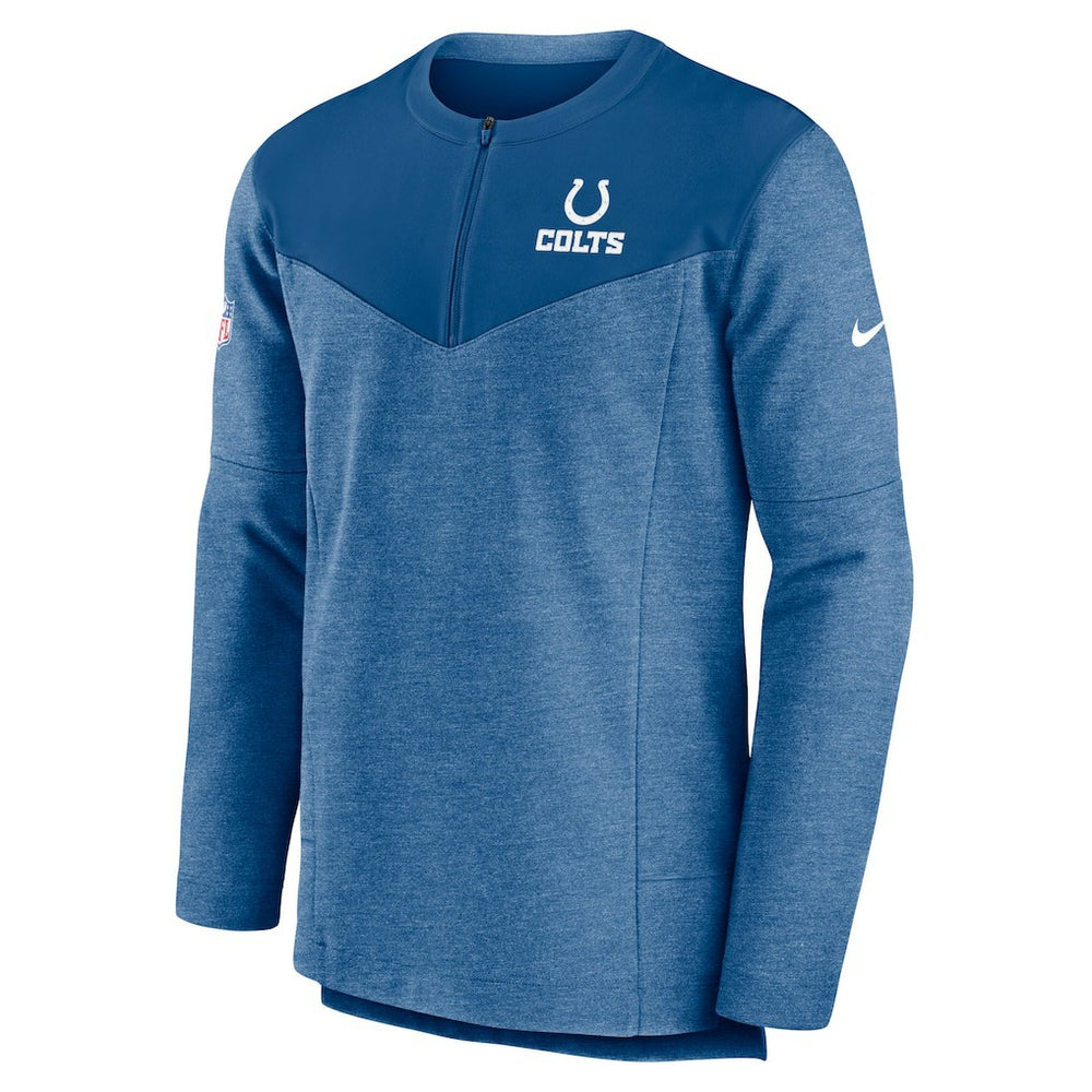 Indianapolis Colts Sideline Lockup Performance Quarter-Zip Top - Royal Tops