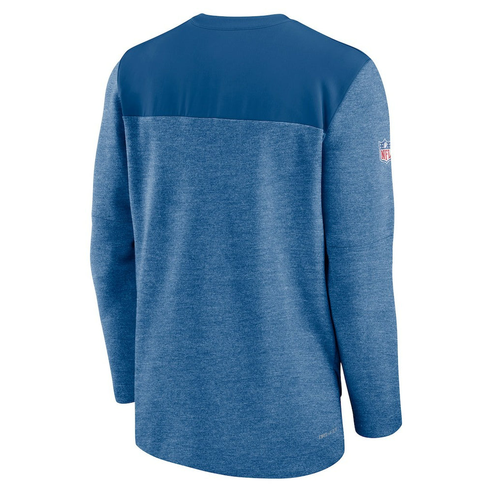 Indianapolis Colts Sideline Lockup Performance Quarter-Zip Top - Royal Tops