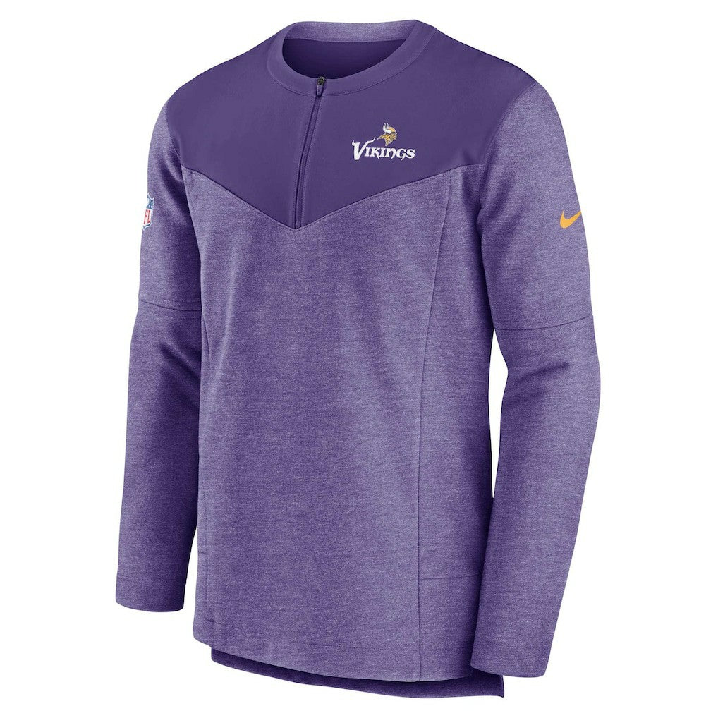 Minnesota Vikings Sideline Lockup Performance Quarter-Zip Top - Purple Tops