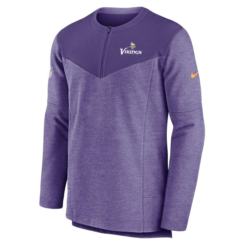 Minnesota Vikings Sideline Lockup Performance Quarter-Zip Top - Purple Tops