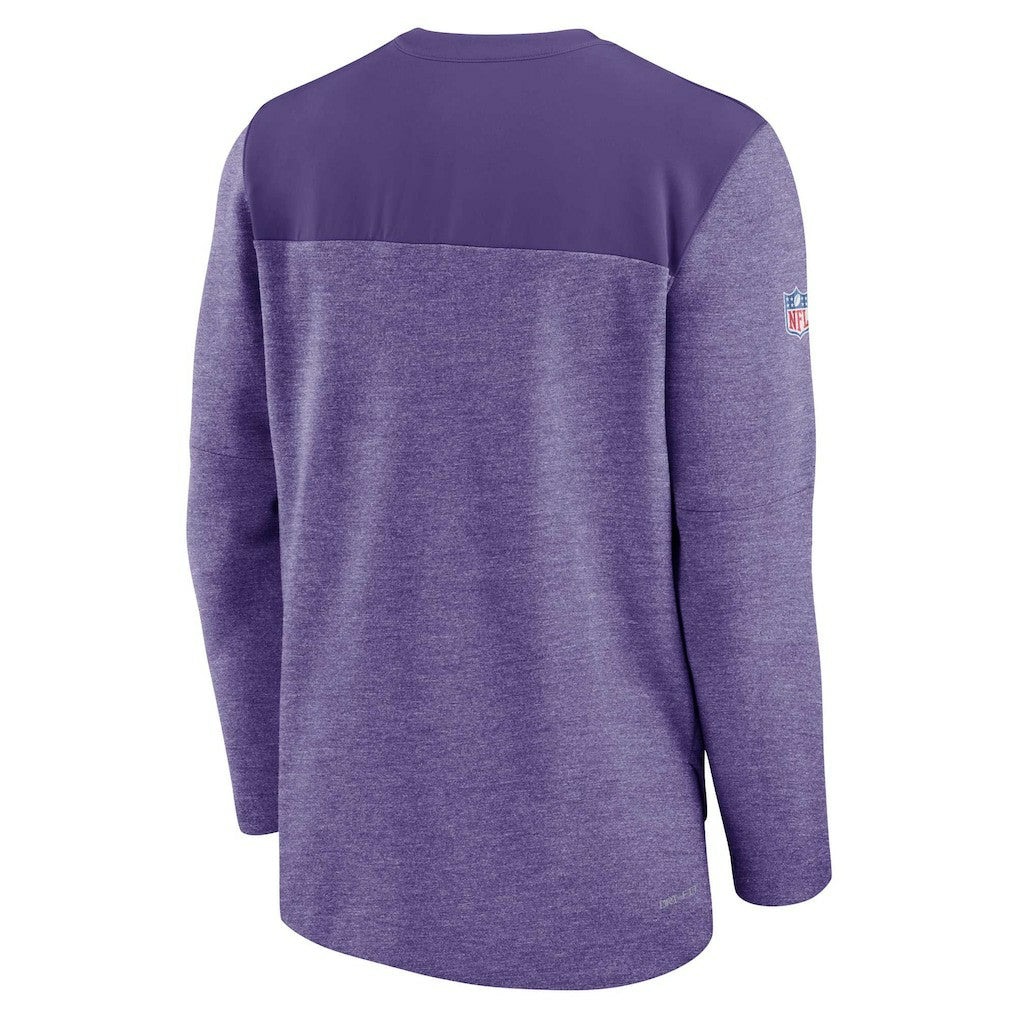 Minnesota Vikings Sideline Lockup Performance Quarter-Zip Top - Purple Tops