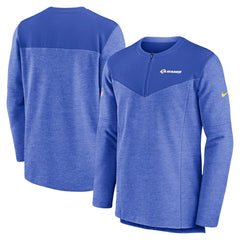 Los Angeles Rams Sideline Lockup Performance Quarter-Zip Top - Royal Tops