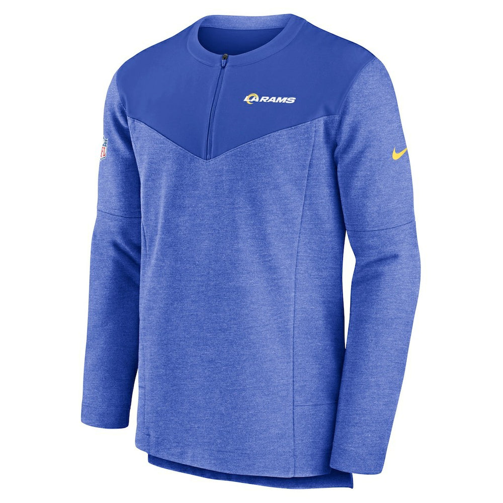 Los Angeles Rams Sideline Lockup Performance Quarter-Zip Top - Royal Tops