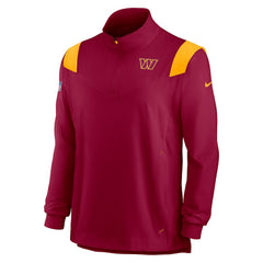 Washington Commanders Sideline Coach Chevron Lockup Quarter-Zip Long Sleeve Top - Burgundy Tops