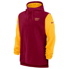 Washington Commanders Sideline Player Quarter-Zip Hoodie - Burgundy/Gold Hoodies