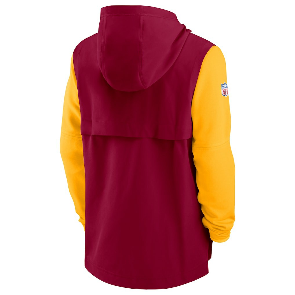 Washington Commanders Sideline Player Quarter-Zip Hoodie - Burgundy/Gold Hoodies