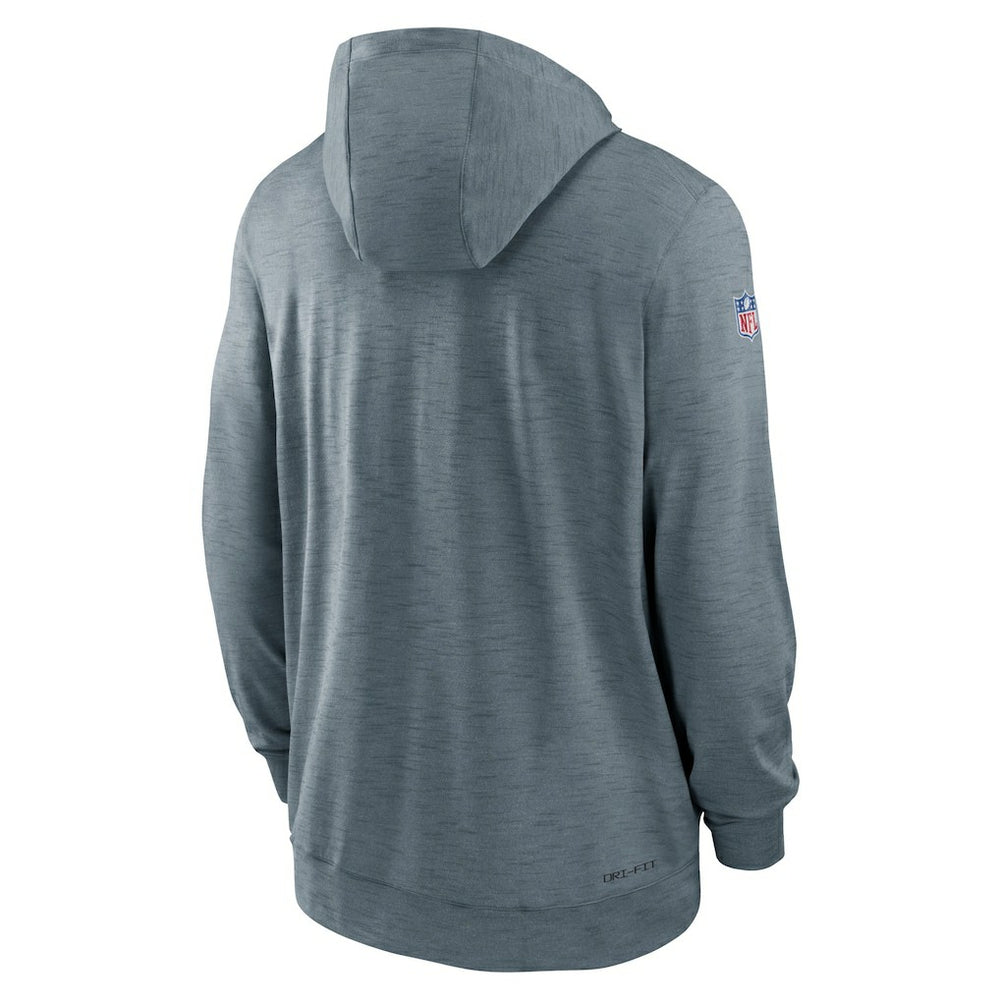 San Francisco 49ers Sideline Team Pop Full-Zip Hoodie Jacket - Heather Gray Hoodies