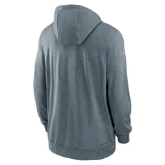 San Francisco 49ers Sideline Team Pop Full-Zip Hoodie Jacket - Heather Gray Hoodies