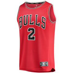 Lonzo Ball Chicago Bulls Fast Break Road Replica Jersey Icon Editi- Red - Fanatics