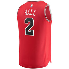 Lonzo Ball Chicago Bulls Fast Break Road Replica Jersey Icon Editi- Red - Fanatics