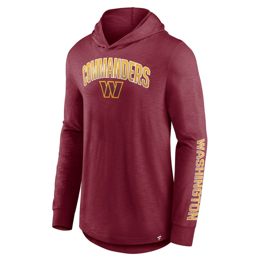 Washington Commanders Front Runner Long Sleeve Hooded T-Shirt - Burgundy T-shirts