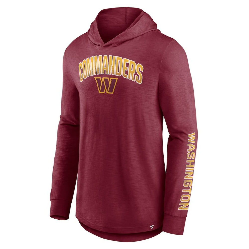 Washington Commanders Front Runner Long Sleeve Hooded T-Shirt - Burgundy T-shirts