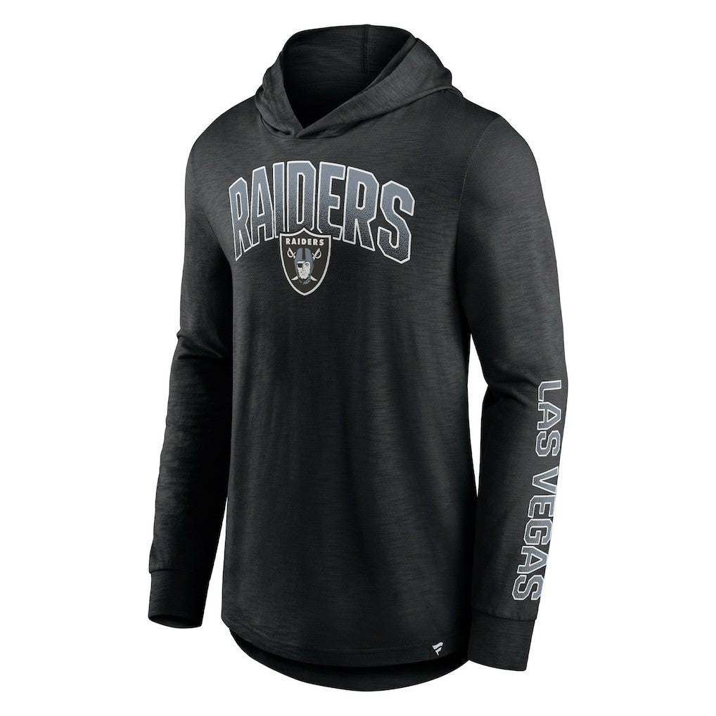Las Vegas Raiders Front Runner Long Sleeve Hooded T-Shirt - Black T-shirts