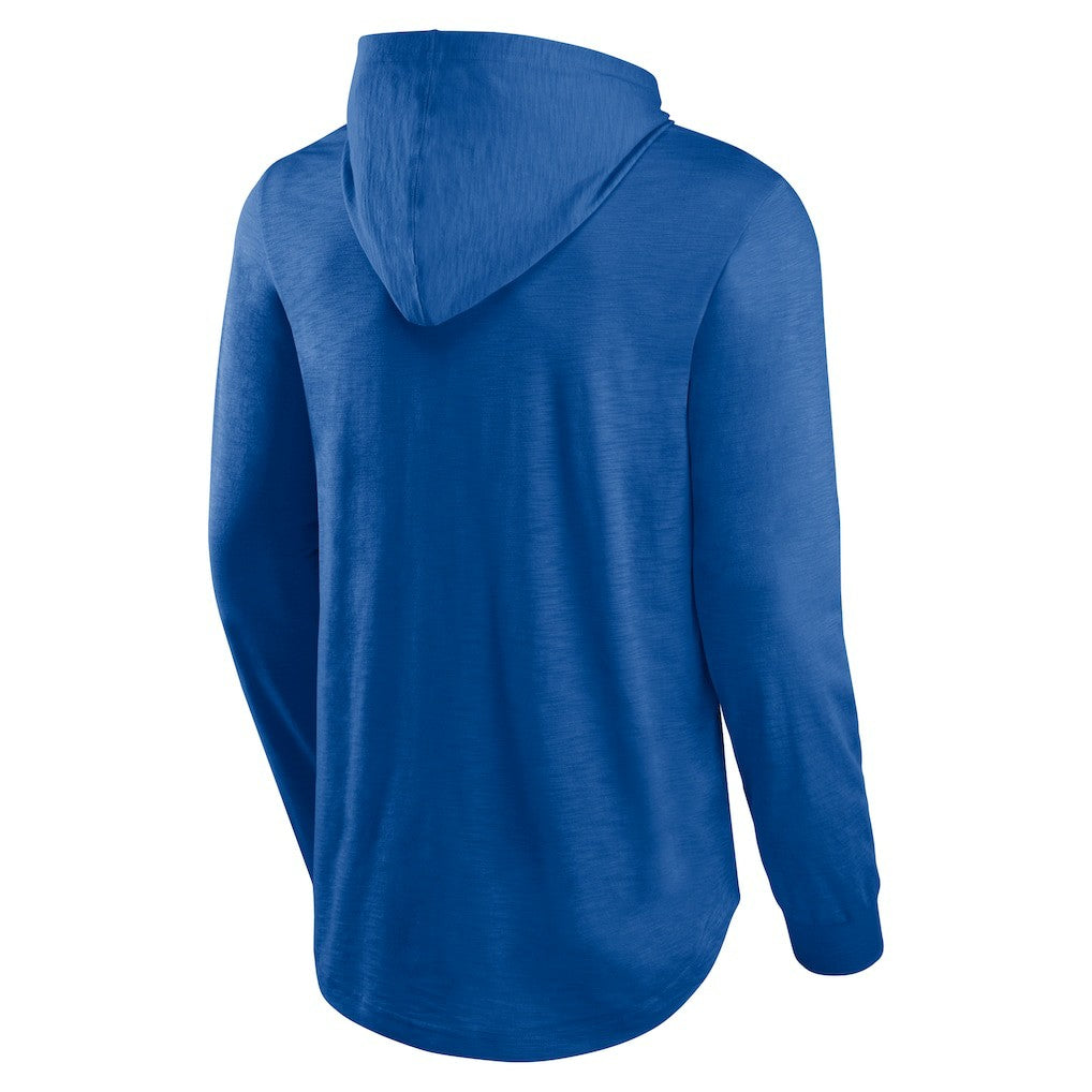 New England Patriots Front Runner Long Sleeve Hooded T-Shirt - Royal T-shirts