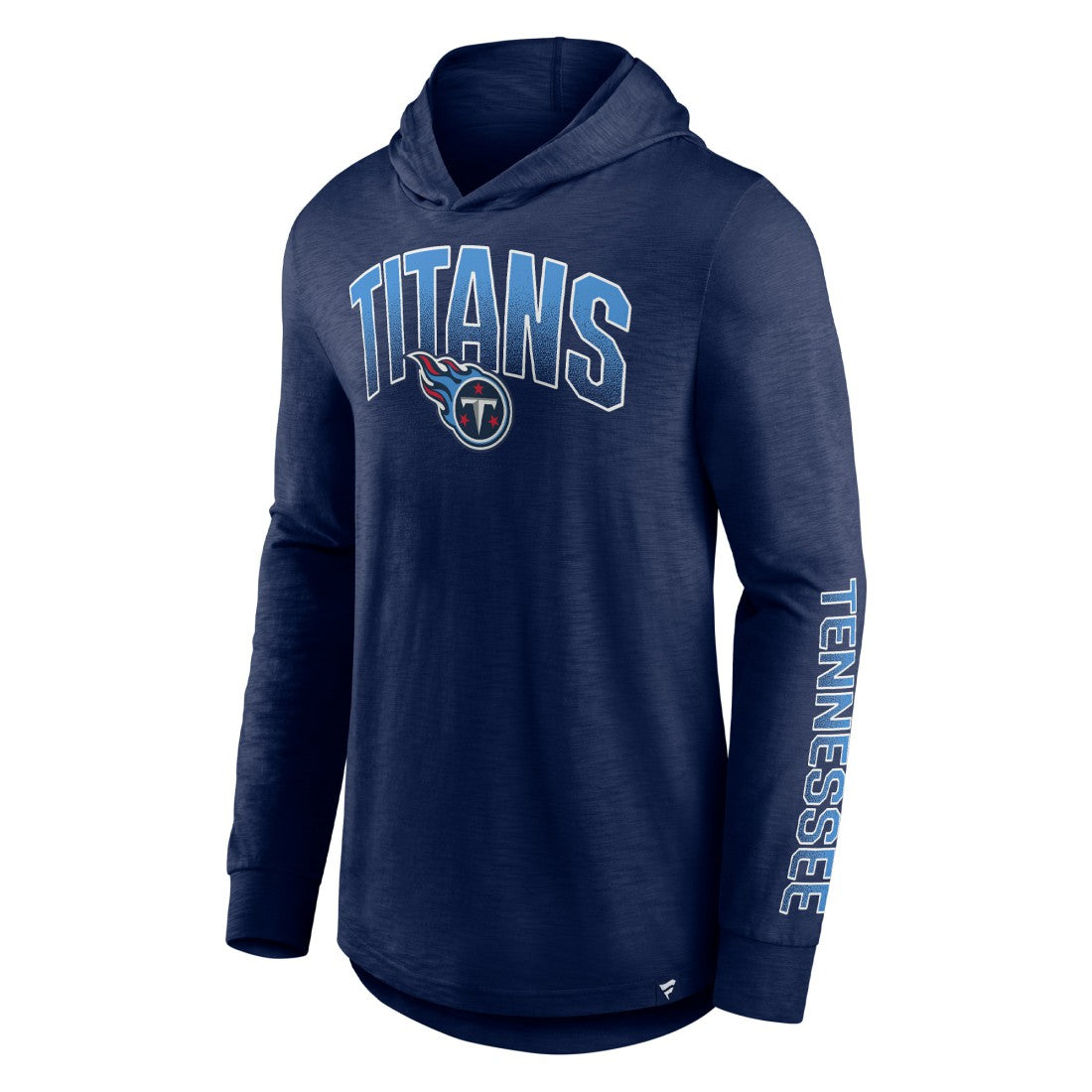 Tennessee Titans Front Runner Long Sleeve Hooded T-Shirt - Navy T-shirts