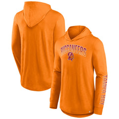 Tampa Bay Buccaneers Front Runner Long Sleeve Hooded T-Shirt - Orange T-shirts