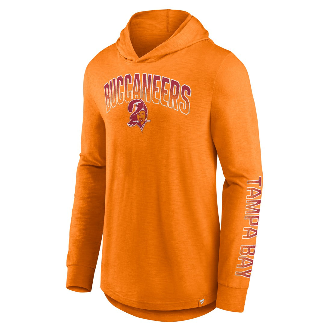 Tampa Bay Buccaneers Front Runner Long Sleeve Hooded T-Shirt - Orange T-shirts