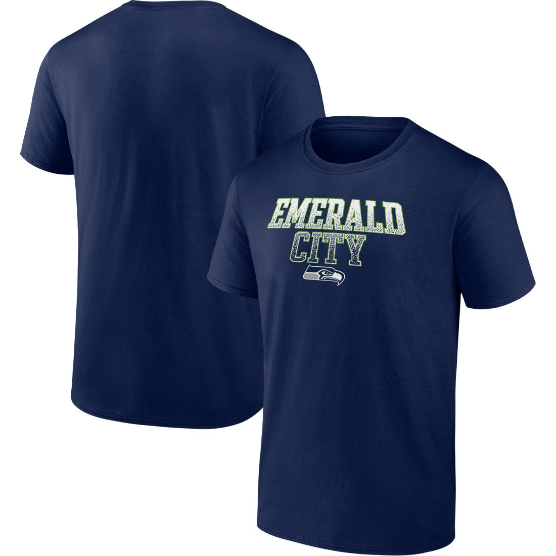 Seattle Seahawks Heavy Hitter T-Shirt - College Navy T-shirts