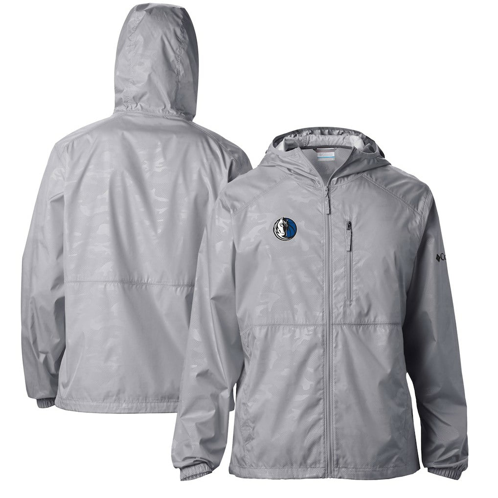 Dallas Mavericks Camo Flash Forward Full-Zip Windbreaker Jacket Gray - Columbia