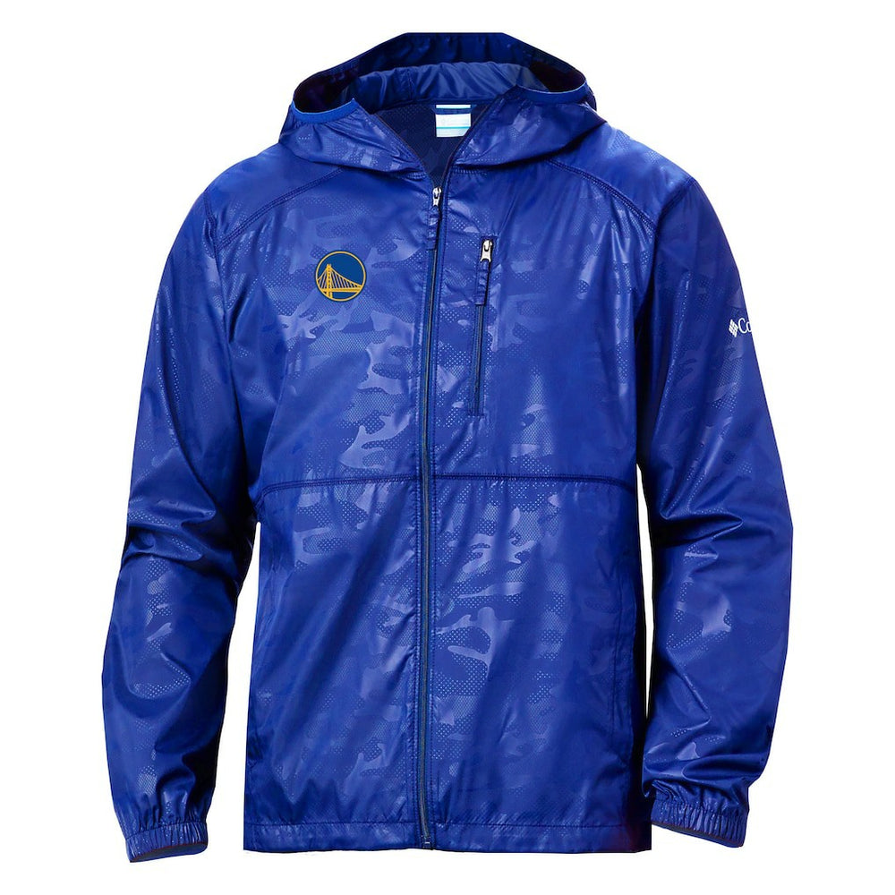 Golden State Warriors Camo Flash Forward Full-Zip Windbreaker Jacket Royal - Columbia