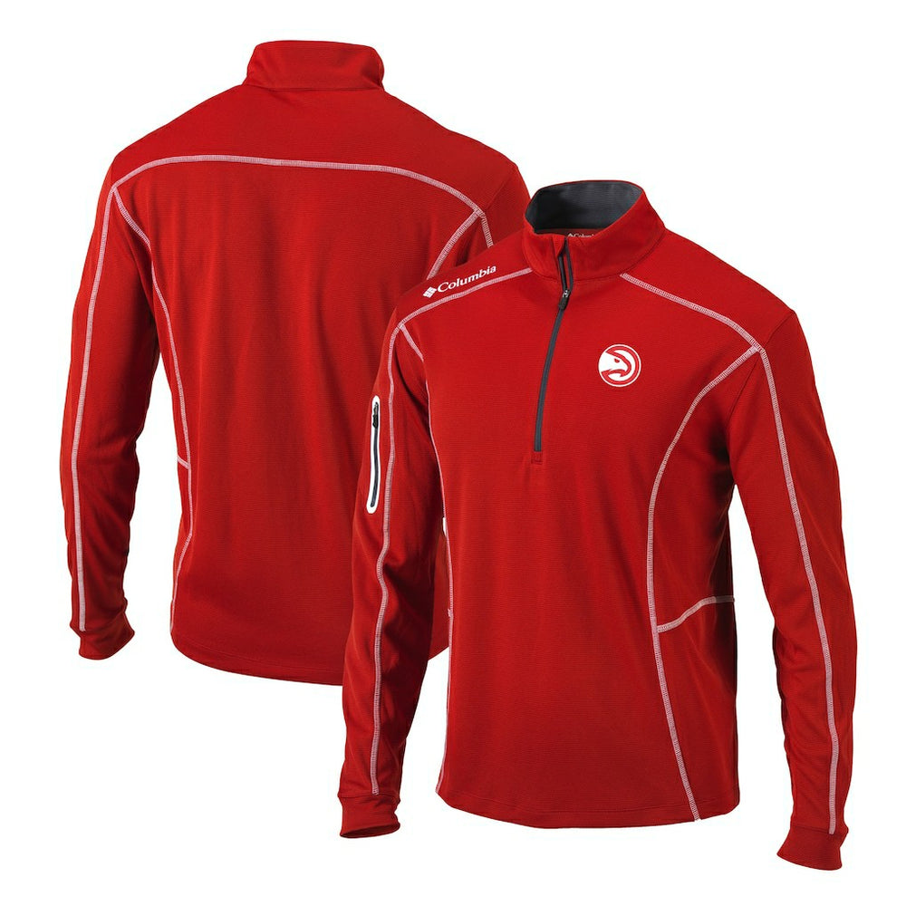 Atlanta Hawks Shotgun Quarter-Zip Pullover Jacket Red - Columbia