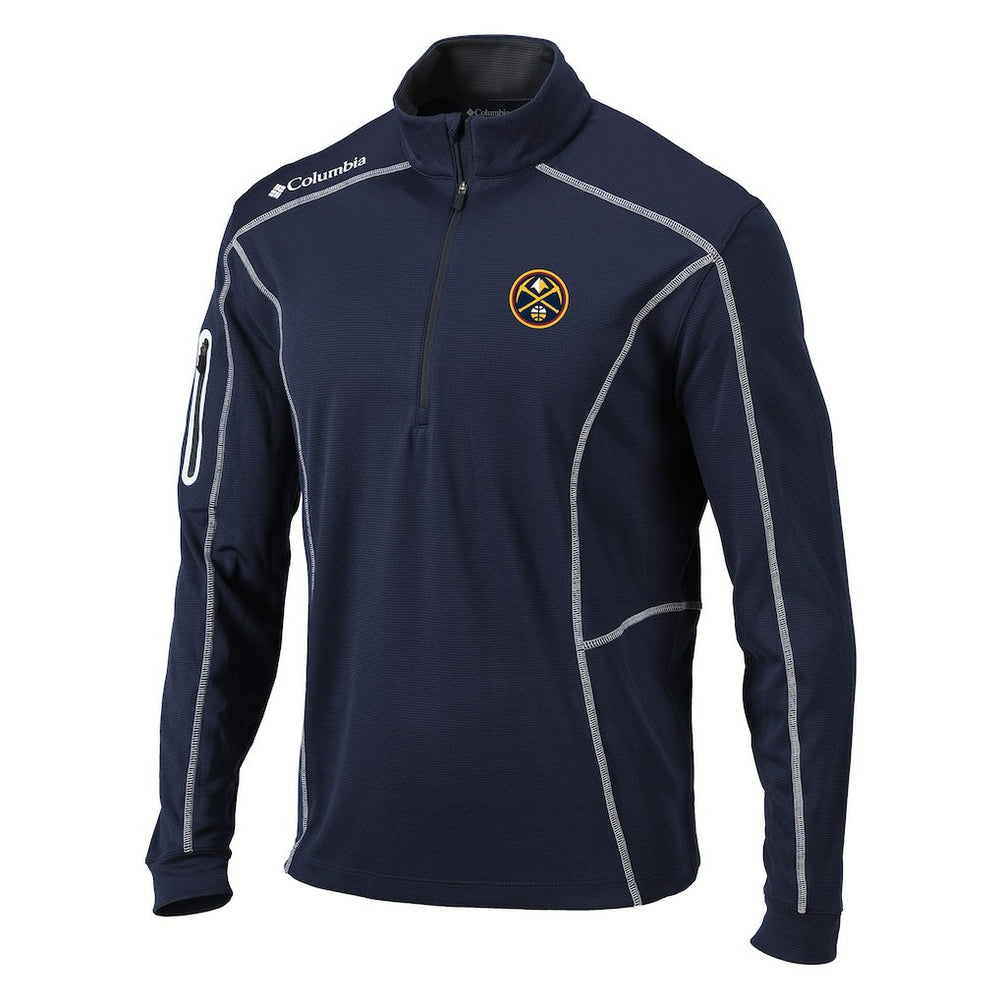 Denver Nuggets Shotgun Quarter-Zip Pullover Jacket Navy - Columbia