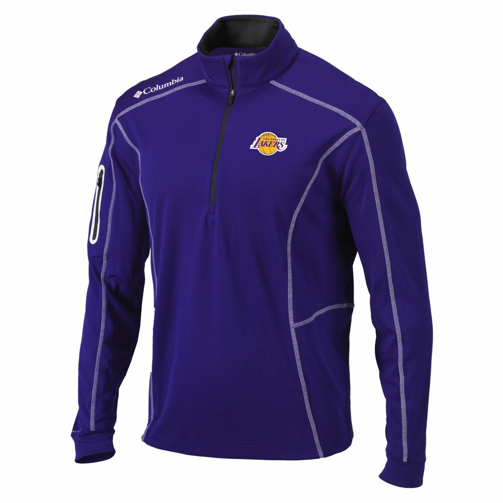 Los Angeles Lakers Shotgun Quarter-Zip Pullover Jacket Purple - Columbia outlet