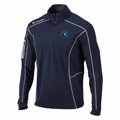 Minnesota Timberwolves Shotgun Quarter-Zip Pullover Jacket Navy - Columbia