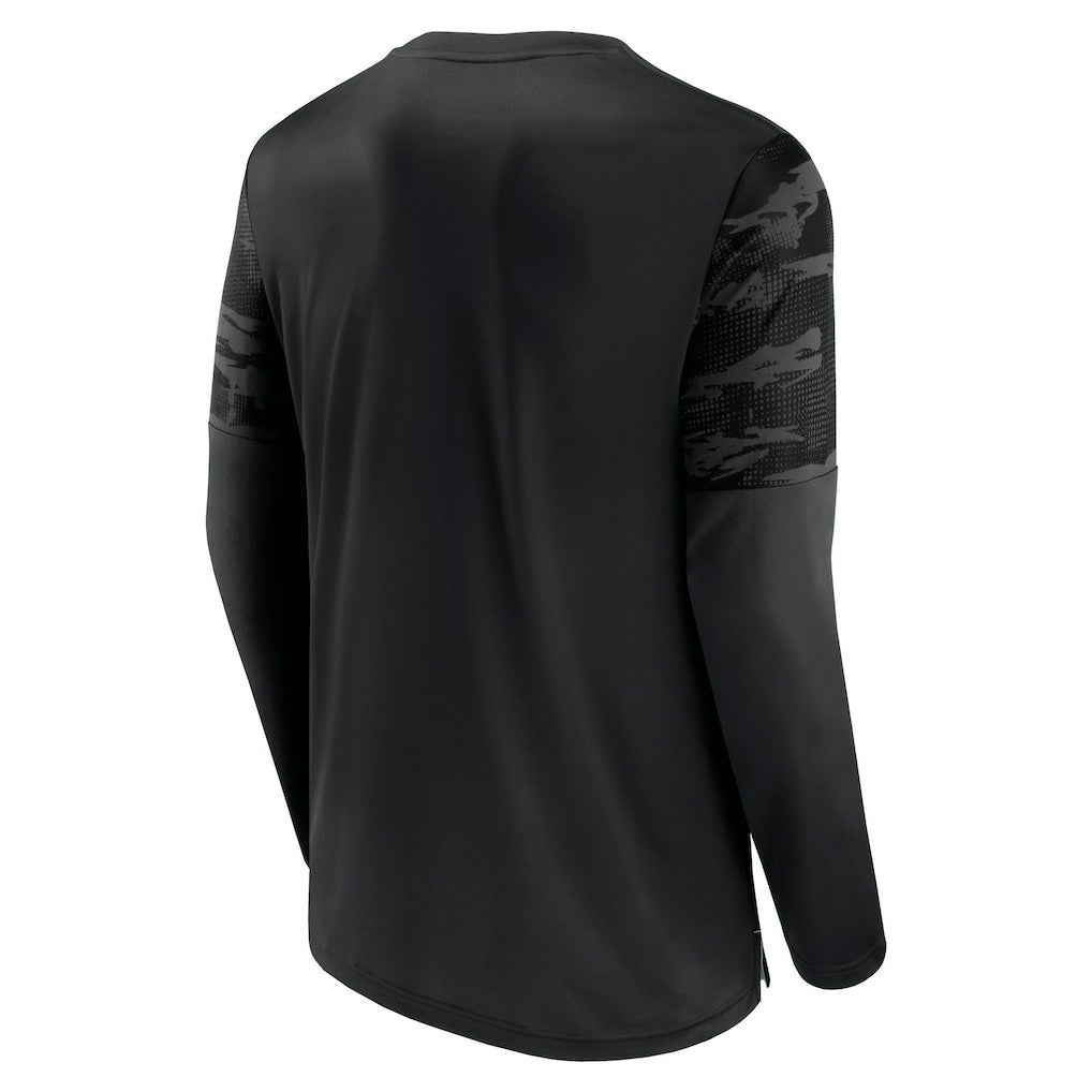 Las Vegas Raiders Square Off Long Sleeve T-Shirt - Black/Silver T-shirts