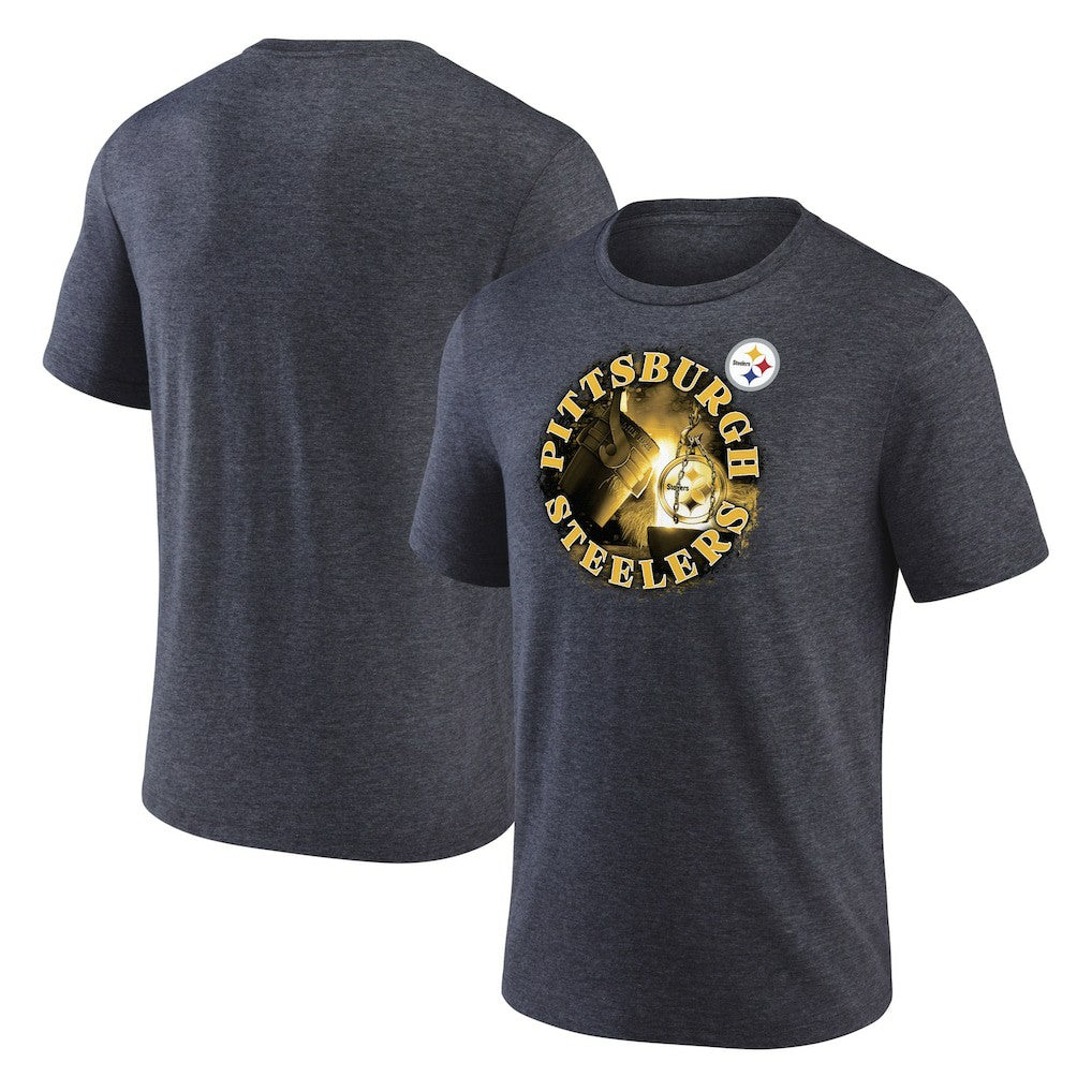 Pittsburgh Steelers Sporting Chance T-Shirt - Heathered Charcoal T-shirts