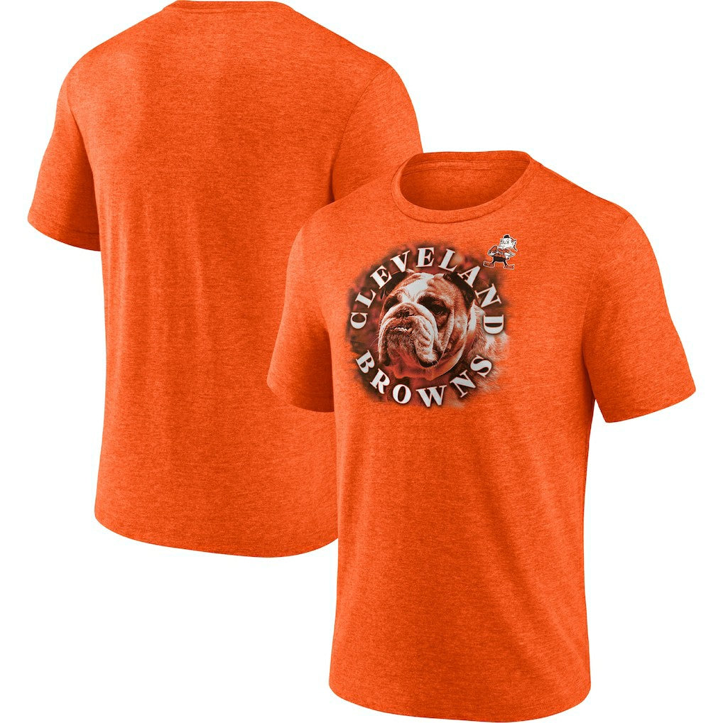 Cleveland Browns Tri-Blend Sporting Chance T-Shirt - Heathered Orange T-shirts