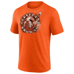 Cleveland Browns Tri-Blend Sporting Chance T-Shirt - Heathered Orange T-shirts