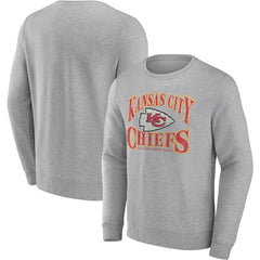 Kansas City Chiefs Playability Pullover Sweatshirt - Heathered Charcoal Pullover