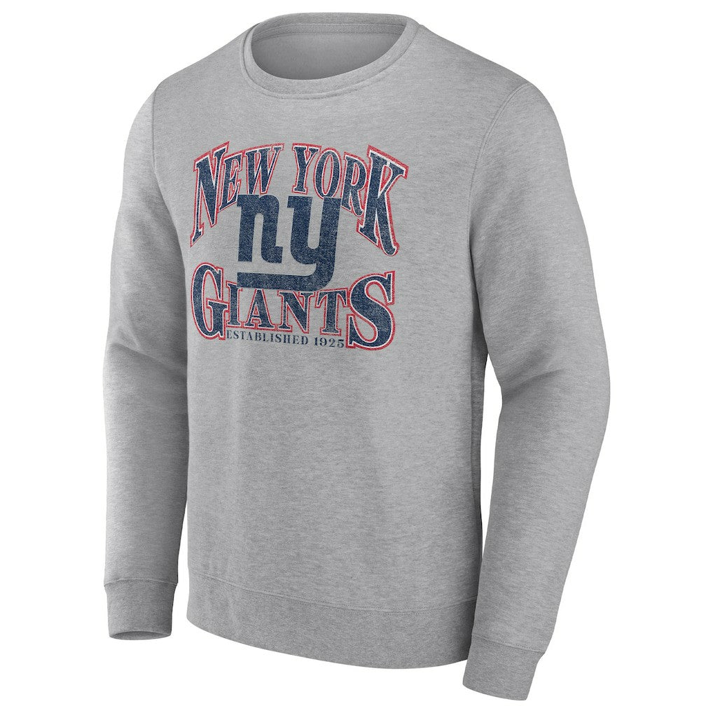 New York Giants Playability Pullover Sweatshirt - Heathered Charcoal Pullover