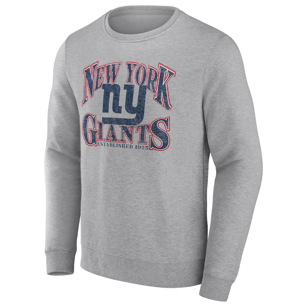 New York Giants Playability Pullover Sweatshirt - Heathered Charcoal Pullover