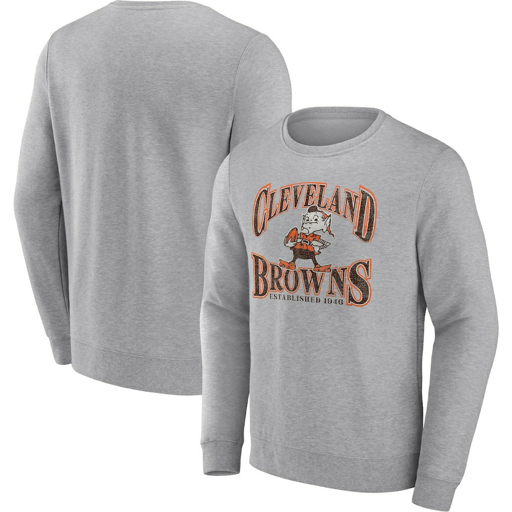 Cleveland Browns Playability Pullover Sweatshirt - Heathered Gray Pullover
